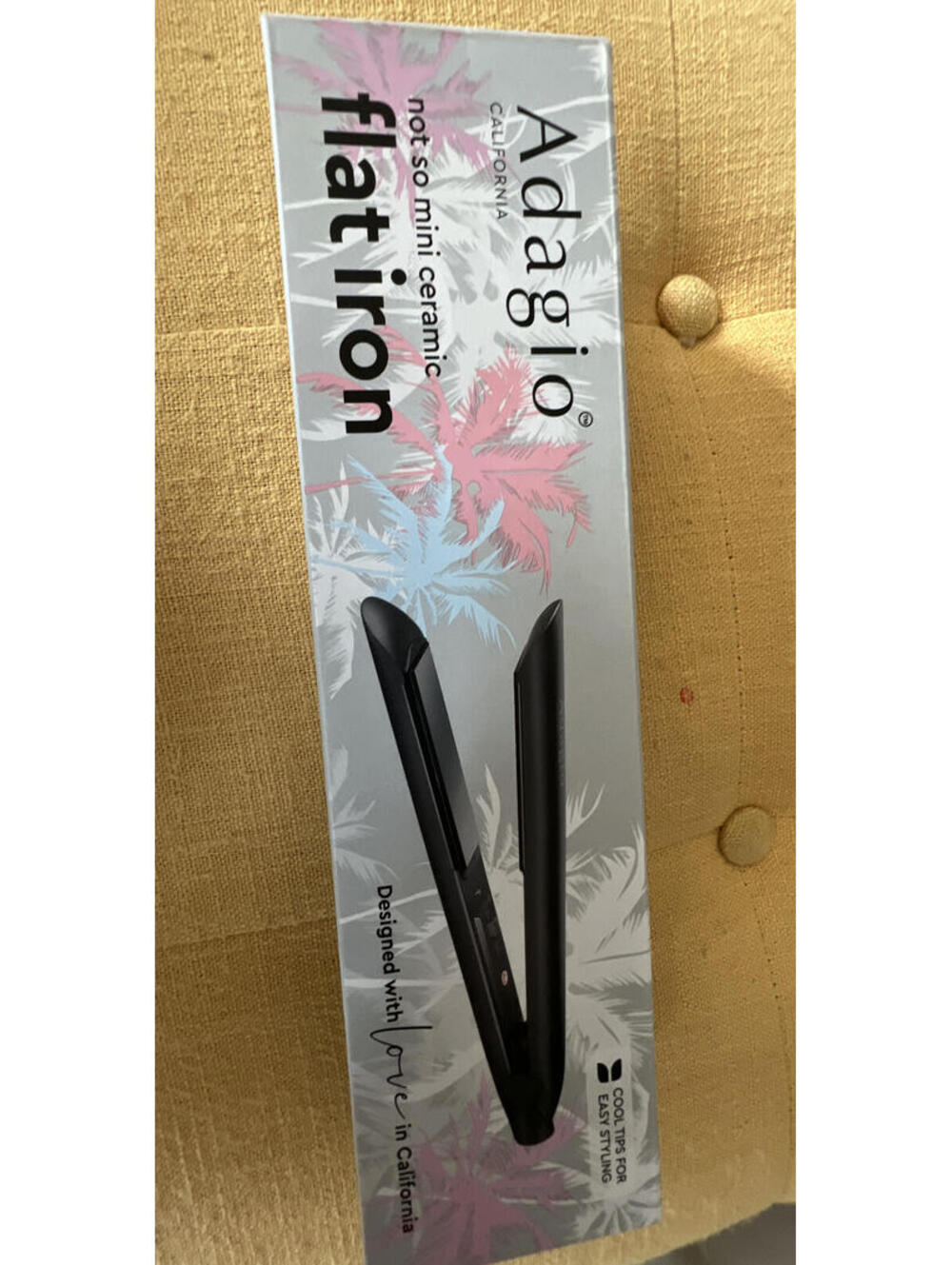 Adagio Not So Mini Flat Iron MSRP $99 NiB